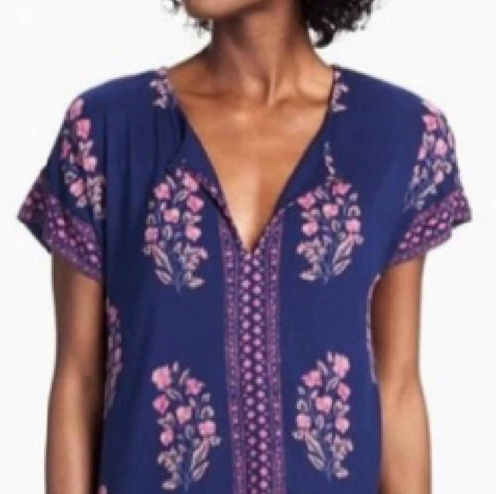 5/$20 🌻 LUCKY BRAND Floral Print Tee Dress. Size XS.